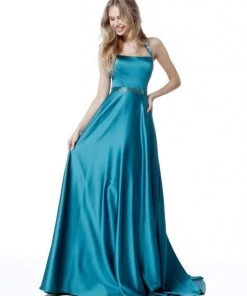 Sherri Hill - 51646 Beaded Ladder Back Halter Long Dress 11 Sherri Hill - 51646 Beaded Ladder Back Halter Long Dress