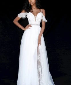 Sherri Hill - 51656 Plunging Off-Shoulder A Line Beaded Dress 15 Sherri Hill - 51656 Plunging Off-Shoulder A Line Beaded Dress
