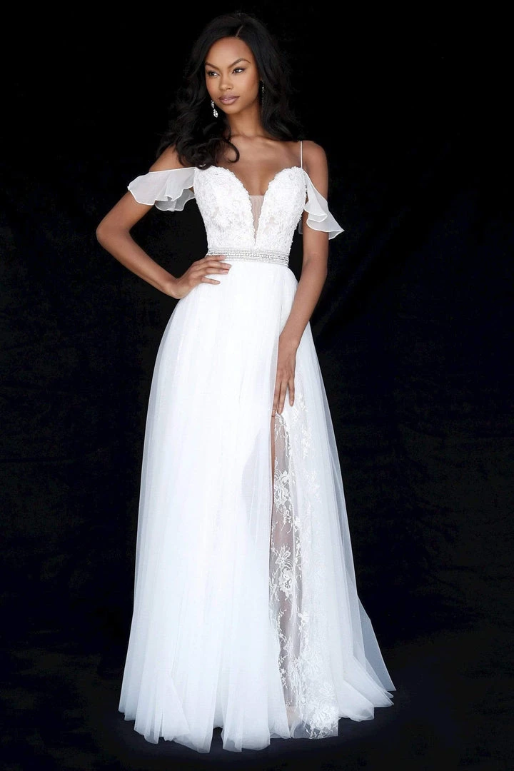 Sherri Hill - 51656 Plunging Off-Shoulder A Line Beaded Dress 7 Sherri Hill - 51656 Plunging Off-Shoulder A Line Beaded Dress