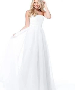 Sherri Hill - 51667 Strapless Jeweled A-Line Long Dress