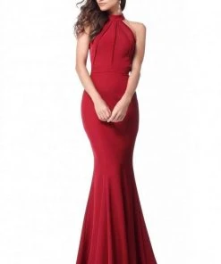 Sherri Hill - 51682 High Halter Mermaid Evening Dress