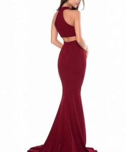 Sherri Hill - 51682 High Halter Mermaid Evening Dress