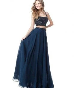 Sherri Hill - 51688 Beaded Two Piece A-Line Evening Dress