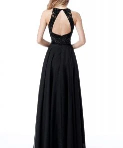 Sherri Hill - 51694 Jewel Full Figured Chiffon A-Line Evening Dress 5 Sherri Hill - 51694 Jewel Full Figured Chiffon A-Line Evening Dress