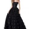 Sherri Hill - 51705 Sequined Strapless Semi-Sweetheart Tulle Ballgown