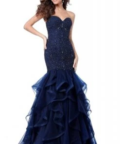 Sherri Hill - 51706 Beaded Sweetheart Long Lace Mermaid Dress