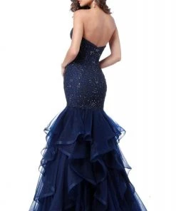 Sherri Hill - 51706 Beaded Sweetheart Long Lace Mermaid Dress