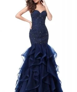 Sherri Hill - 51706 Beaded Sweetheart Long Lace Mermaid Dress
