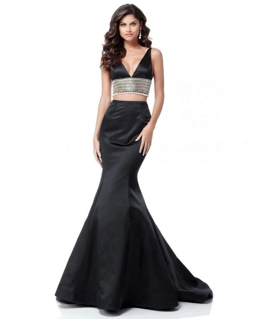 Sherri Hill - 51711 Two Piece Plunging V-Neck Mermaid Dress 3 Sherri Hill - 51711 Two Piece Plunging V-Neck Mermaid Dress