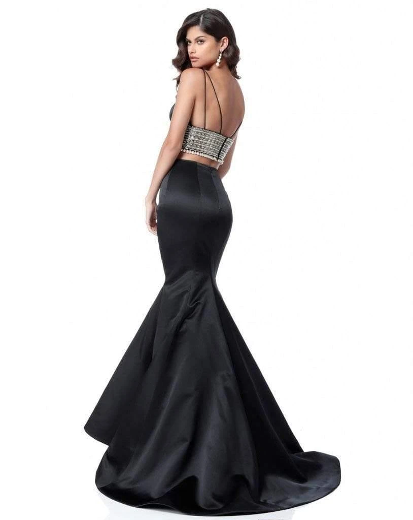 Sherri Hill - 51711 Two Piece Plunging V-Neck Mermaid Dress 4 Sherri Hill - 51711 Two Piece Plunging V-Neck Mermaid Dress