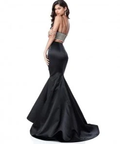 Sherri Hill - 51711 Two Piece Plunging V-Neck Mermaid Dress 12 Sherri Hill - 51711 Two Piece Plunging V-Neck Mermaid Dress