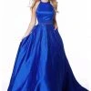 Sherri Hill - 51731 Beaded Halter Satin Ballgown