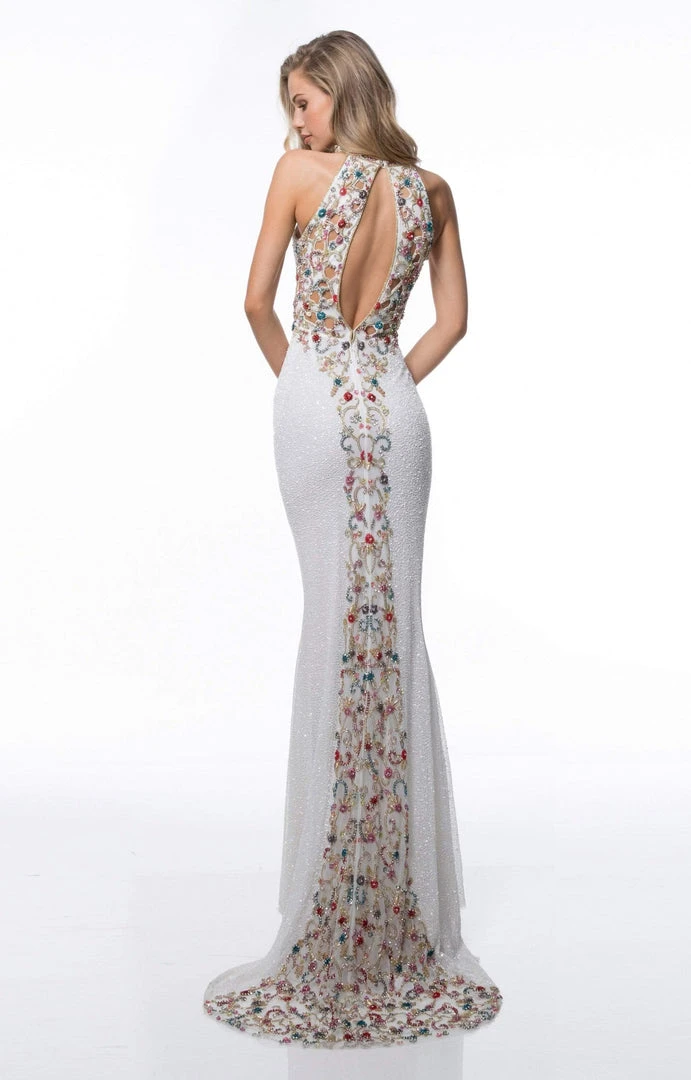 Sherri Hill - 51739 Halter Beaded Long Dress 7 Sherri Hill - 51739 Halter Beaded Long Dress