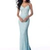 Sherri Hill - 51751 Beaded V-neck Trumpet Dress With Train 2 Sherri Hill - 51751 Beaded V-neck Trumpet Dress With Train