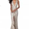 Sherri Hill - 51752 Beaded Plunging Halter V-Neck Dress 1 Sherri Hill - 51752 Beaded Plunging Halter V-Neck Dress