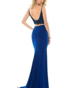 Sherri Hill - 51760 Two Piece Beaded Scoop Fitted Dress