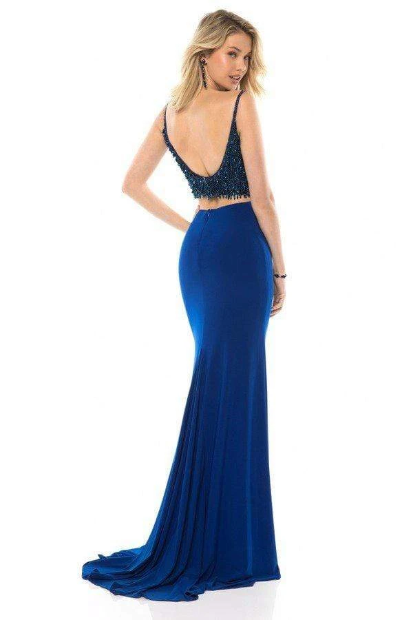 Sherri Hill - 51760 Two Piece Beaded Scoop Fitted Dress 4 Sherri Hill - 51760 Two Piece Beaded Scoop Fitted Dress