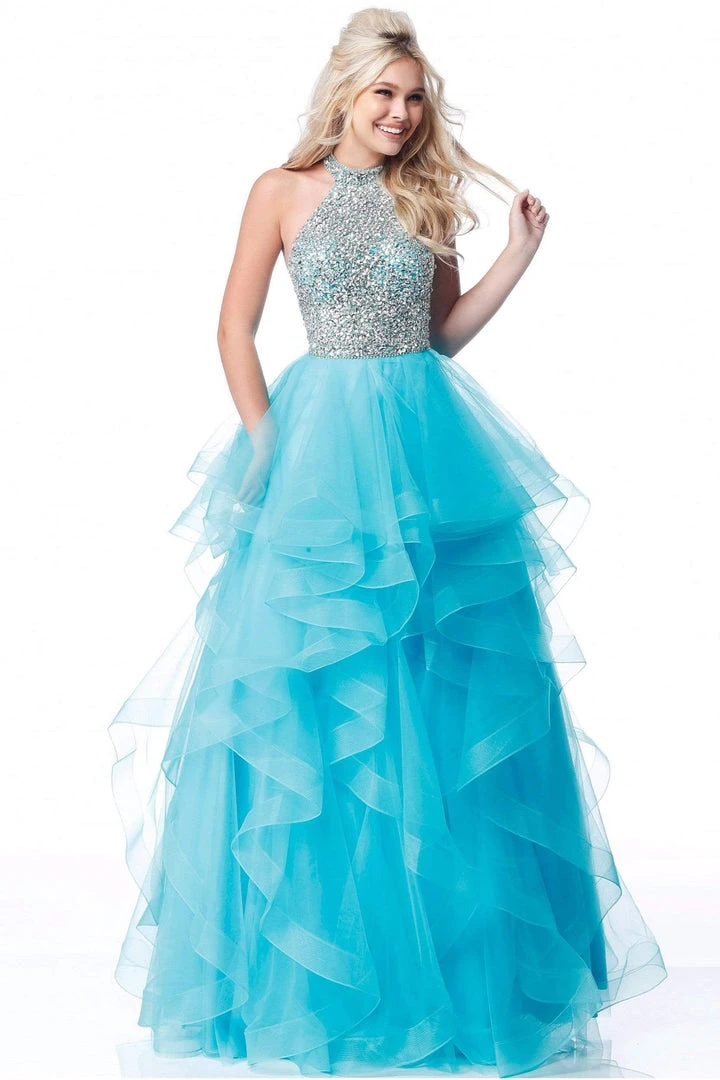 Sherri Hill - 51762 High Halter Jeweled Cutout Dress 3 Sherri Hill - 51762 High Halter Jeweled Cutout Dress