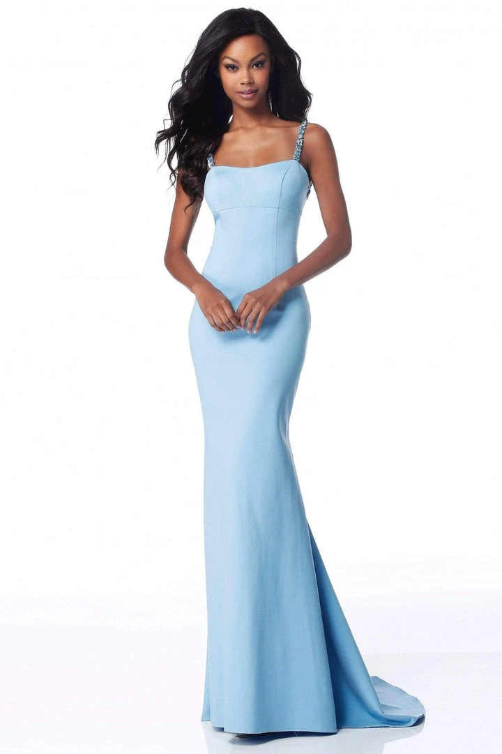 Sherri Hill - 51777 Crisscross-Strapped Scoop Back Mermaid Dress 5 Sherri Hill - 51777 Crisscross-Strapped Scoop Back Mermaid Dress