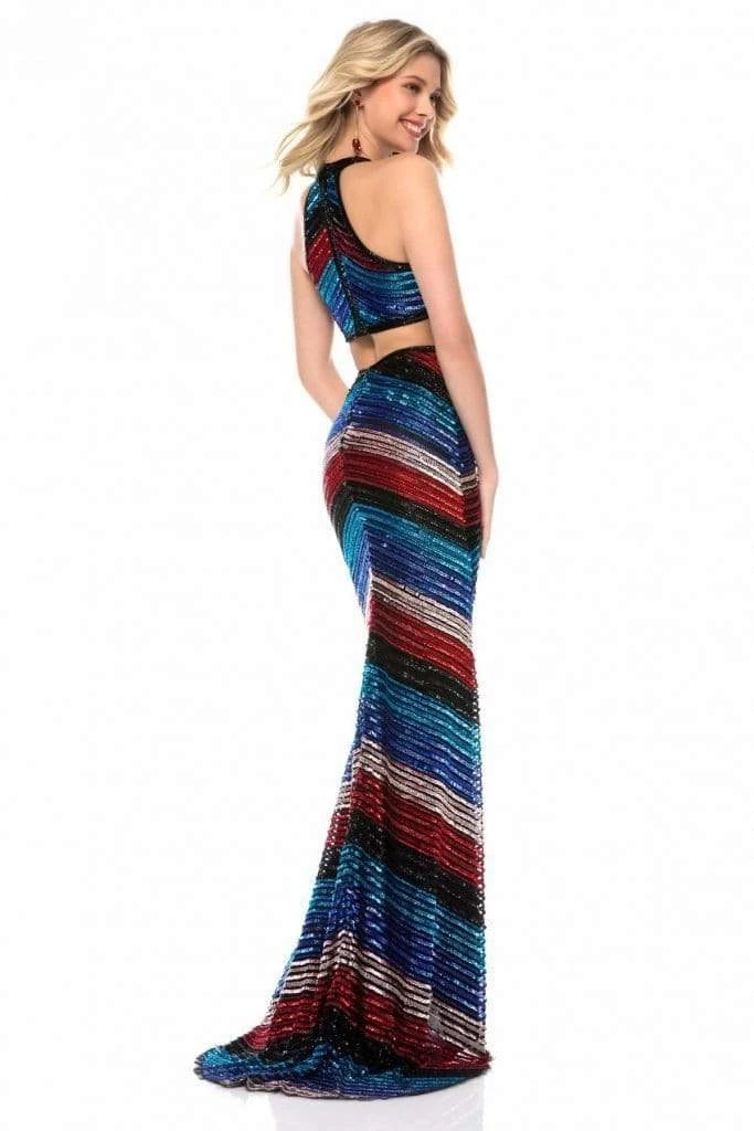 Sherri Hill - 51784 Beaded Deep V-neck Sheath Dress 4 Sherri Hill - 51784 Beaded Deep V-neck Sheath Dress