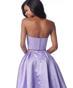 Sherri Hill - 51823 Strapless Satin Two-Piece Cocktail Dress