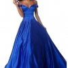 Sherri Hill - 51825 Off Shoulder Jewel-Spangled Satin Dress