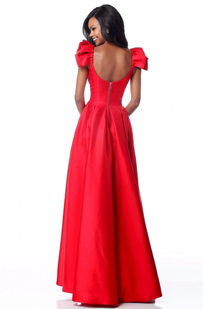 Sherri Hill - 51831 Scoop Pleated A-Line Evening Gown 6 Sherri Hill - 51831 Scoop Pleated A-Line Evening Gown