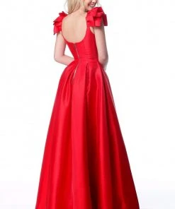 Sherri Hill - 51831 Scoop Pleated A-Line Evening Gown 7 Sherri Hill - 51831 Scoop Pleated A-Line Evening Gown