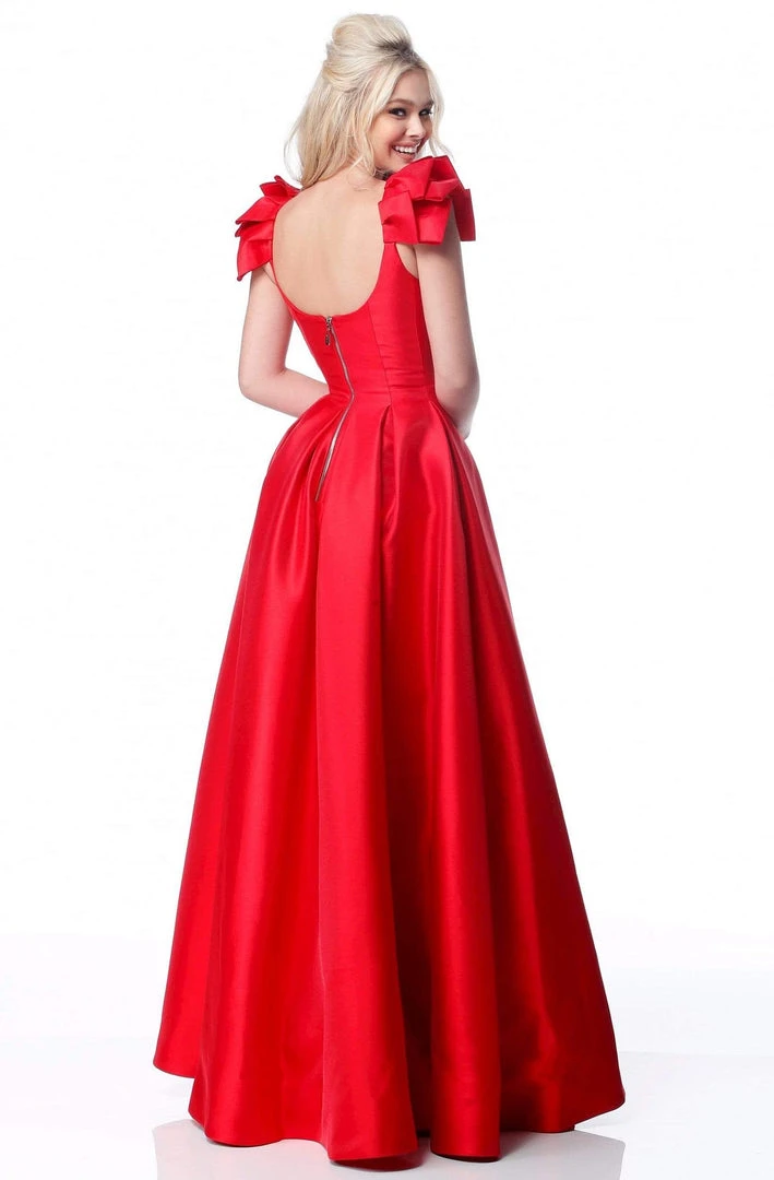 Sherri Hill - 51831 Scoop Pleated A-Line Evening Gown 4 Sherri Hill - 51831 Scoop Pleated A-Line Evening Gown