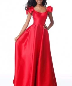 Sherri Hill - 51831 Scoop Pleated A-Line Evening Gown 8 Sherri Hill - 51831 Scoop Pleated A-Line Evening Gown