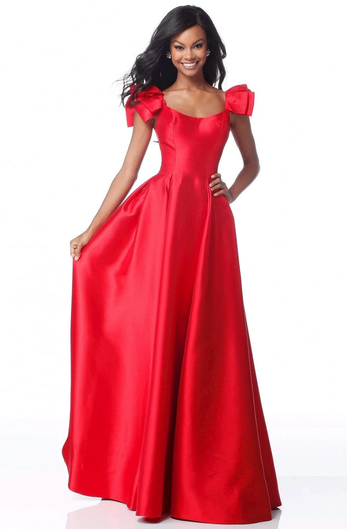 Sherri Hill - 51831 Scoop Pleated A-Line Evening Gown 5 Sherri Hill - 51831 Scoop Pleated A-Line Evening Gown