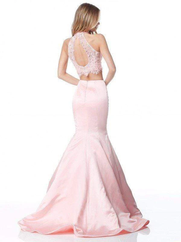 Sherri Hill - 51860 Two Piece High Halter Mermaid Dress 4 Sherri Hill - 51860 Two Piece High Halter Mermaid Dress
