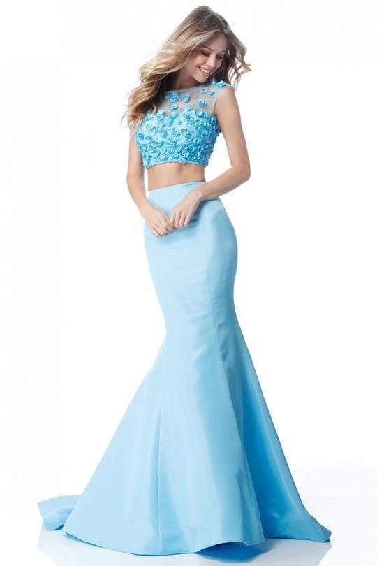 Sherri Hill - 51861 Blossom Appliqued Cap Sleeve Illusion Dress 3 Sherri Hill - 51861 Blossom Appliqued Cap Sleeve Illusion Dress