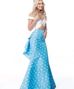 Sherri Hill - 51865 Two-Piece Ruffle Paneled Polkadot Dress 15 Sherri Hill - 51865 Two-Piece Ruffle Paneled Polkadot Dress