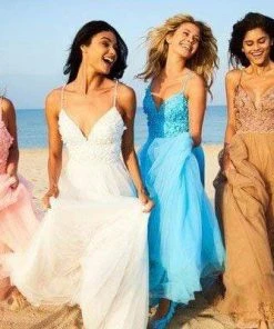 Sherri Hill - 51866 Floral Appliqued Plunging V-Neck Dress 12 Sherri Hill - 51866 Floral Appliqued Plunging V-Neck Dress