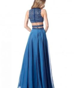 Sherri Hill - 51871 Two-Piece Beaded Cutout Chiffon A Line Dress