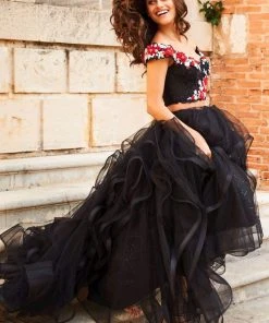 Sherri Hill - 51893 Two Piece Embellished Tulle Ballgown 11 Sherri Hill - 51893 Two Piece Embellished Tulle Ballgown