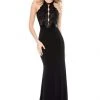 Sherri Hill - 51899 Lace Halter Jersey Sheath Dress