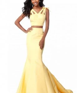 Sherri Hill - 51918 Strappy Mikado Two Piece Mermaid Evening Dress 15 Sherri Hill - 51918 Strappy Mikado Two Piece Mermaid Evening Dress