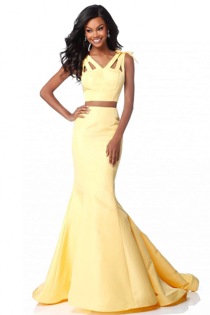 Sherri Hill - 51918 Strappy Mikado Two Piece Mermaid Evening Dress 7 Sherri Hill - 51918 Strappy Mikado Two Piece Mermaid Evening Dress