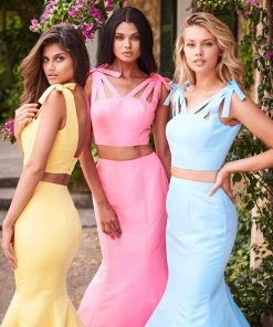 Sherri Hill - 51918 Strappy Mikado Two Piece Mermaid Evening Dress 19 Sherri Hill - 51918 Strappy Mikado Two Piece Mermaid Evening Dress