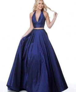 Sherri Hill - 51923 Two Piece V-Neck Evening Dress 9 Sherri Hill - 51923 Two Piece V-Neck Evening Dress