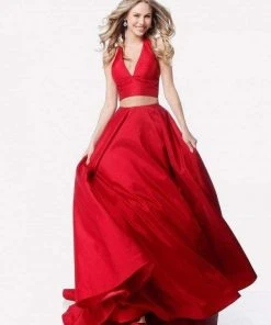 Sherri Hill - 51923 Two Piece V-Neck Evening Dress