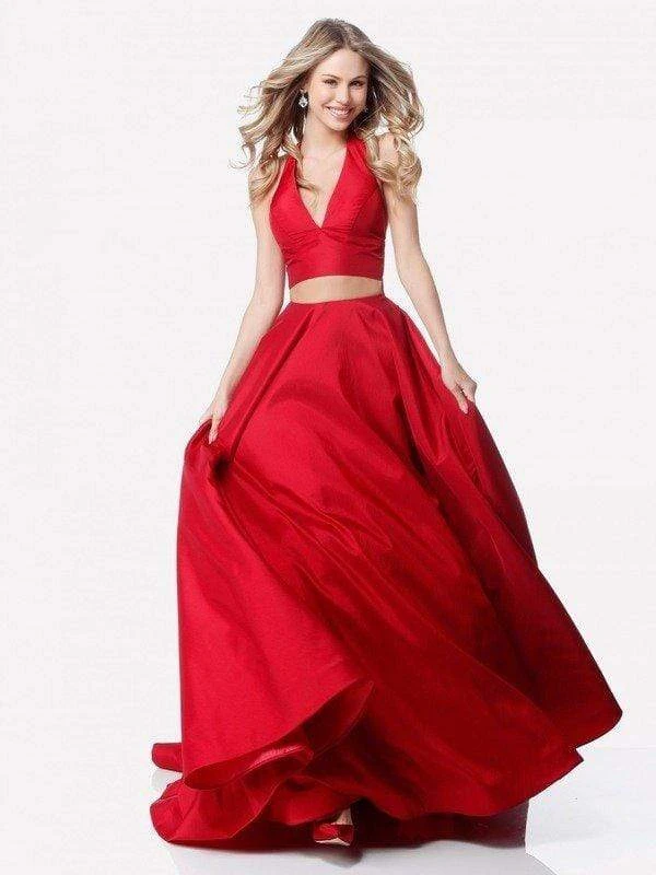 Sherri Hill - 51923 Two Piece V-Neck Evening Dress 3 Sherri Hill - 51923 Two Piece V-Neck Evening Dress