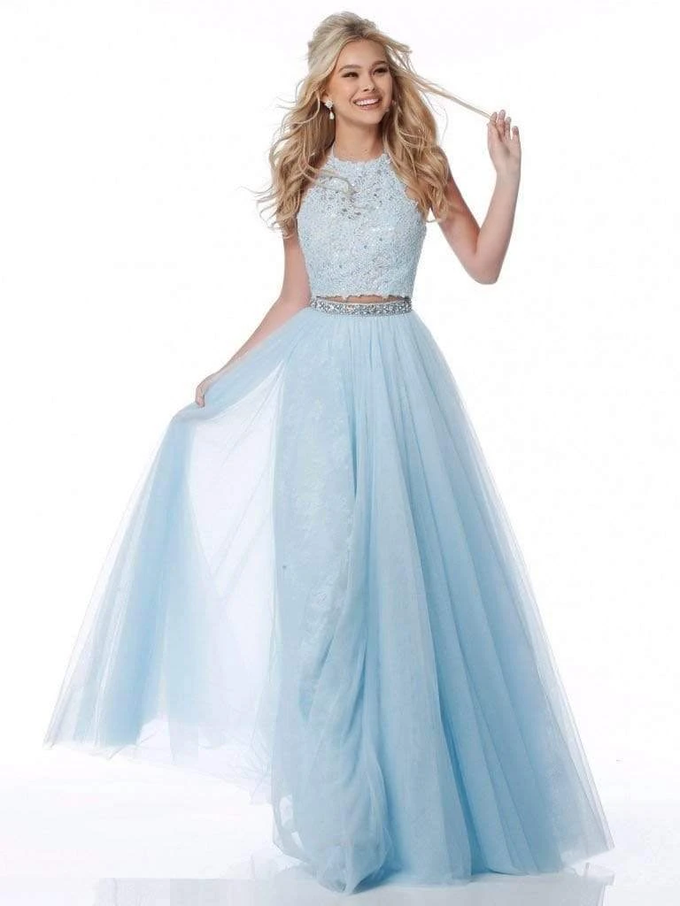 Sherri Hill - 51924 Two-Piece Beaded Applique Long Chiffon Dress 3 Sherri Hill - 51924 Two-Piece Beaded Applique Long Chiffon Dress