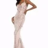 Sherri Hill - 51946 Tasseled Tie Back Beaded Sheath Dress 2 Sherri Hill - 51946 Tasseled Tie Back Beaded Sheath Dress