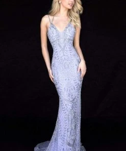 Sherri Hill - 51946 Tasseled Tie Back Beaded Sheath Dress 14 Sherri Hill - 51946 Tasseled Tie Back Beaded Sheath Dress