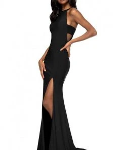Sherri Hill - 51947 Jersey Fitted Dress With Cutout Sides And Slit 17 Sherri Hill - 51947 Jersey Fitted Dress With Cutout Sides And Slit