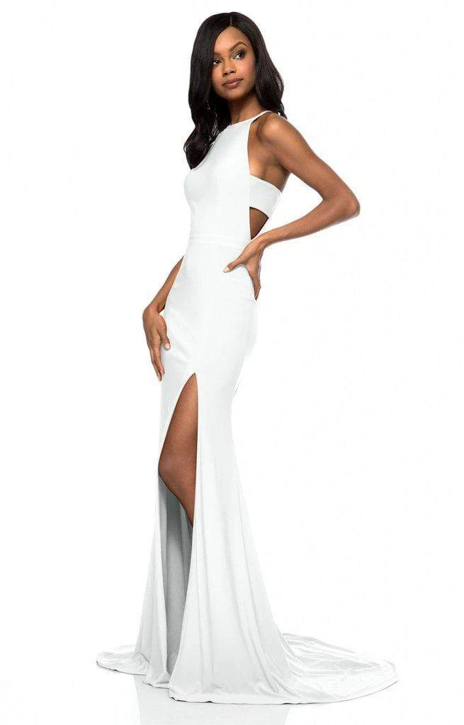 Sherri Hill - 51947 Jersey Fitted Dress With Cutout Sides And Slit 9 Sherri Hill - 51947 Jersey Fitted Dress With Cutout Sides And Slit