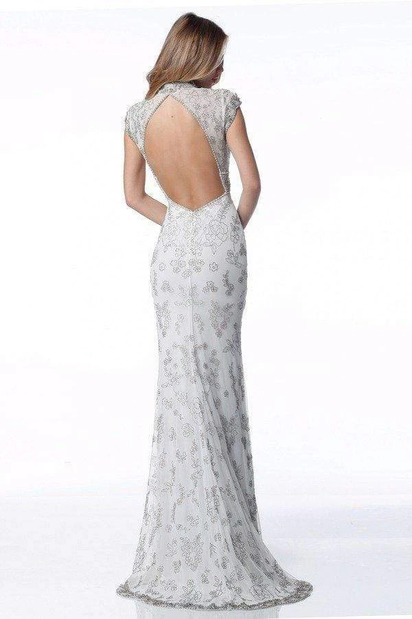 Sherri Hill - 51949 Beaded High Neck Sheath Dress 4 Sherri Hill - 51949 Beaded High Neck Sheath Dress